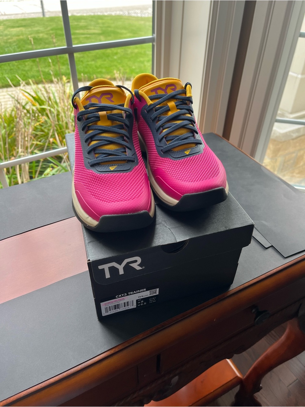 TYR Women's Pink & Yellow CX3 Trainer Sneakers